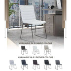 Leather Polyester Office Chair with Stainless Steel Base Series