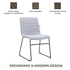 Leather Polyester Office Chair with Stainless Steel Base Series