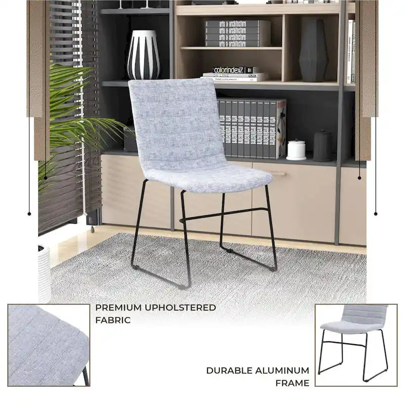 Leather Polyester Office Chair with Stainless Steel Base Series