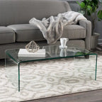 12mm Modern Tempered Glass Coffee Table for Living Room