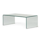12mm Modern Tempered Glass Coffee Table for Living Room
