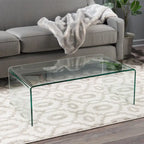 12mm Modern Tempered Glass Coffee Table for Living Room